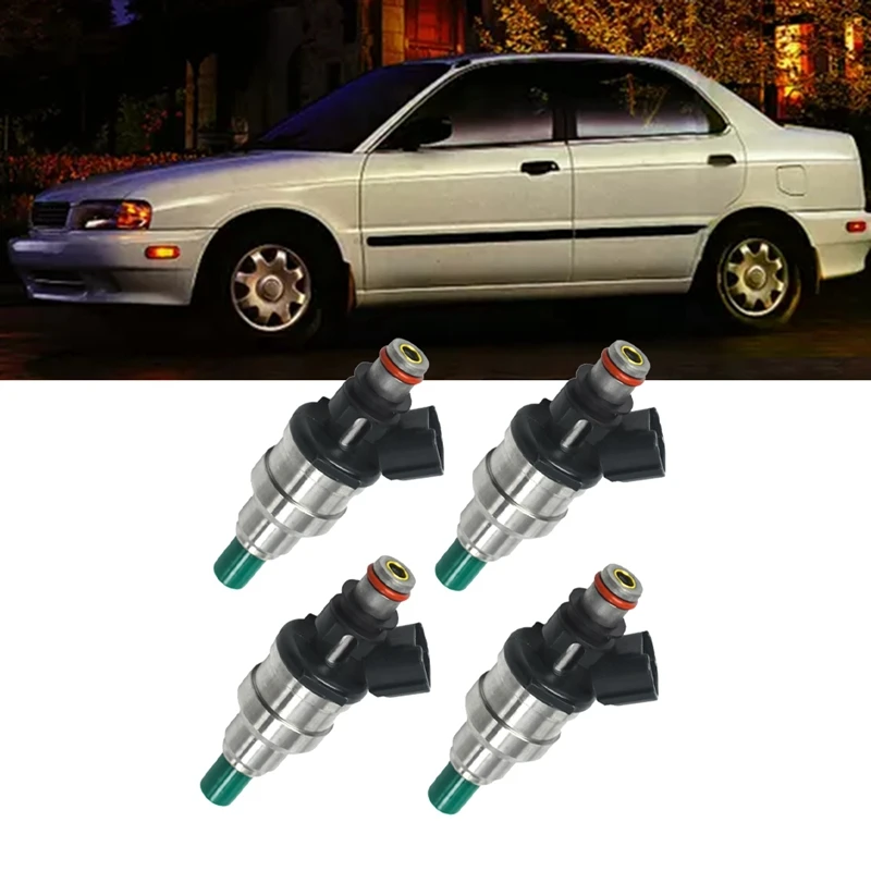 

4Pcs Car Fuel Injection Nozzle 15710-75D50 For Suzuki Esteem 1.6L 1995-1997 Engine Injector 195500-23501571