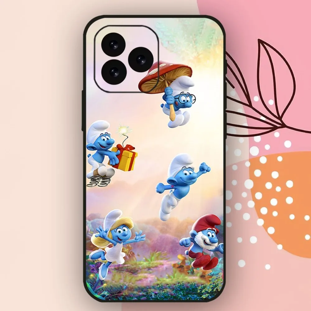 Casing ponsel kartun The s-smurfs, casing ponsel untuk iPhone 11 12 13 14 15 Mini Plus Pro Xs Max X S Plus XR