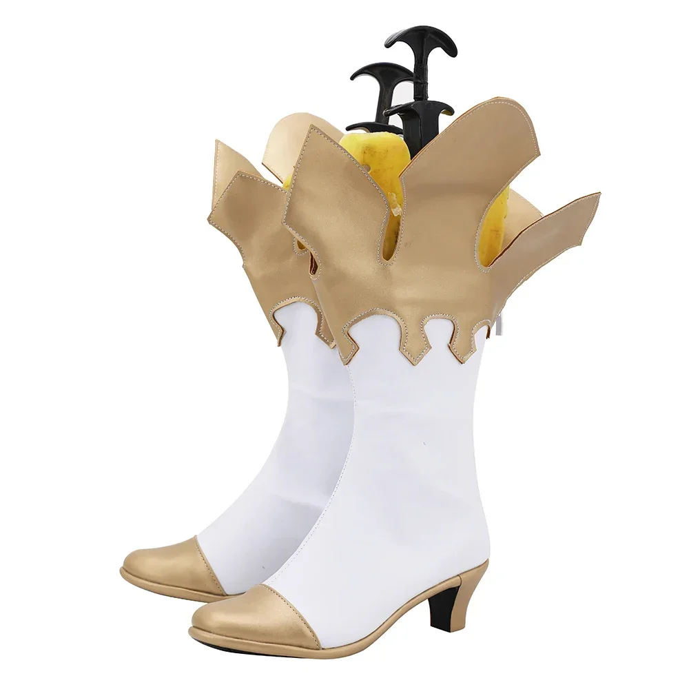 Botas de cosplay Genshin Impact Paimon: zapatos de tacón bajo, hechos a medida en cualquier tamaño, diseño unisex para hombres y mujeres