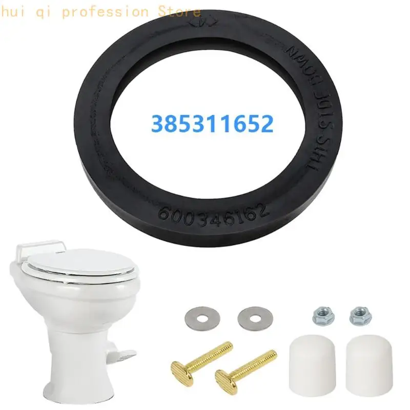 RVs Toiletten-Wartungsdichtungsset, Silikon-Toilettendichtungsset mit Montageteilen für 300 310 320, ersetzt 385311652 H8WE – Detail 9