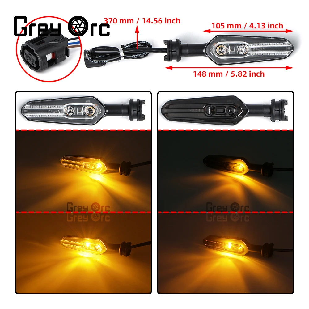 

LED Turn Signal Light For Yamaha Yzf-R7 Yzf R6 R7 R1 R1m 2022 2023 Motorcycle Flashing Directional Flasher