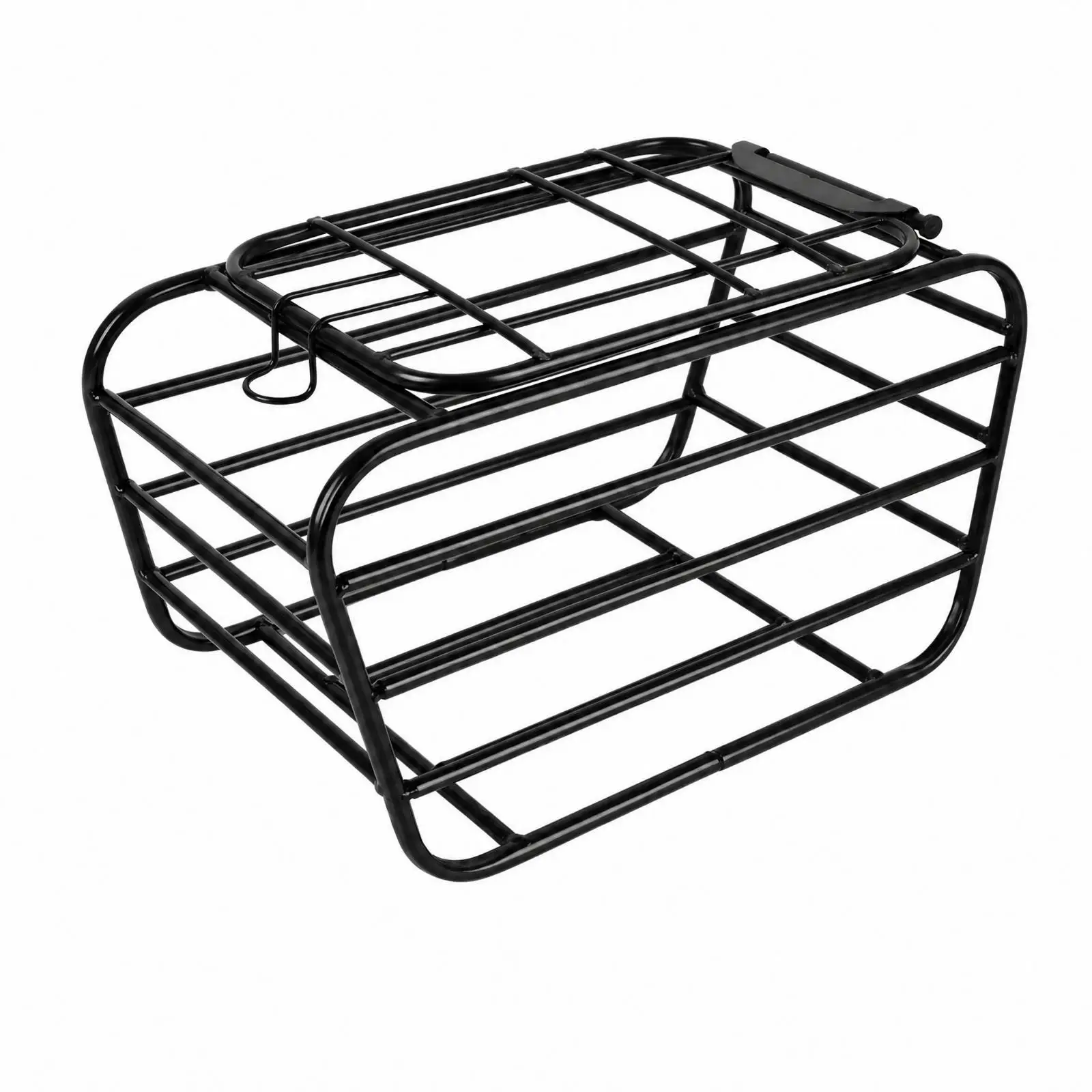 Bike Pet Carrier Cargo Basket Metal Cycle Rear Rack for Dog with Secure ...