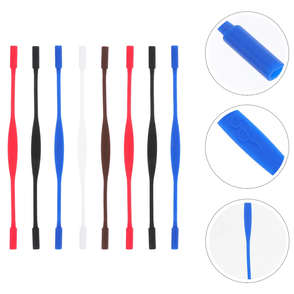 8 قطع من أحزمة النظارات المرنة وخفيفة الوزن، تصميم موجز للرياضة، نظارات شمسية للارتداء اليومي، نظارات القراءة #3