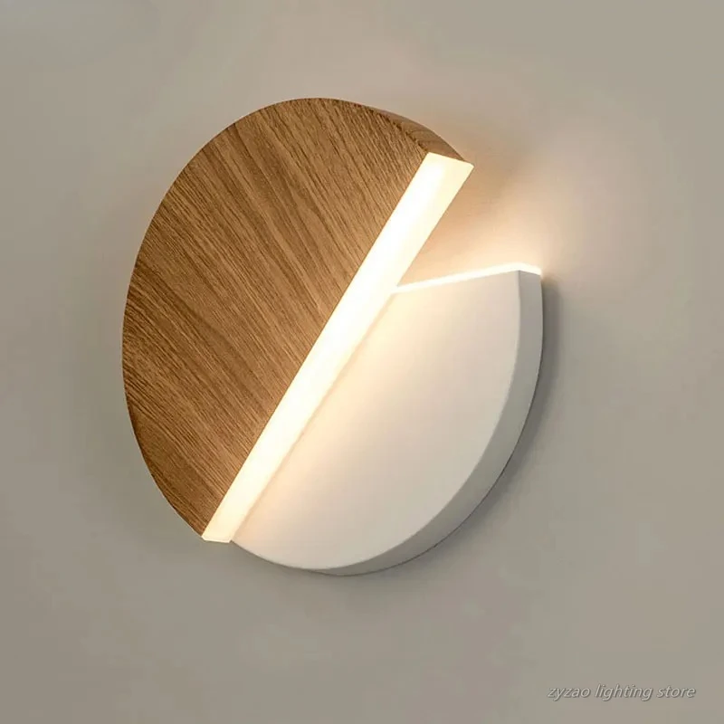 LED Wall Lamp 360 Degree Rotation Adjustable Bedside Lights White Black Creative Wall Light  Modern Bedroom Loft Aisle Lamps
