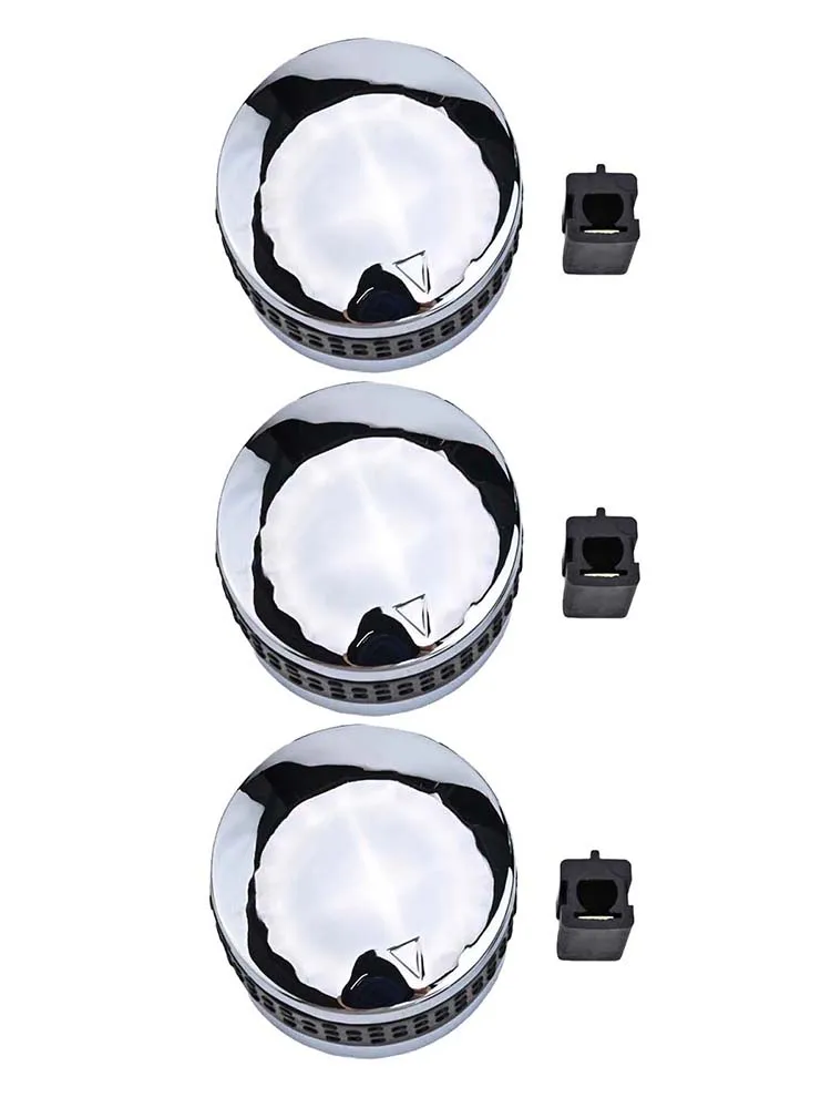 BBQ Control Knobs Gas Grill Control Knobs Chrome Plated Finish Easy To Install Fits Most Gas Grills BBQ Parties