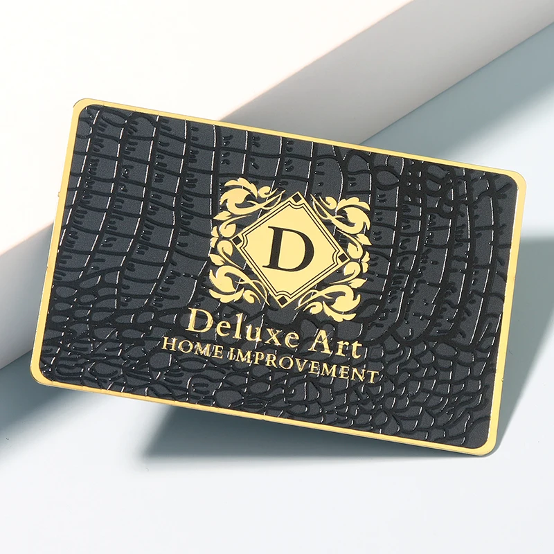 

Custom Metal cards luxury credit card size VIP member metal business trading card with laser engraving logo customized