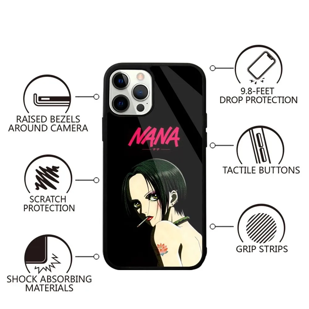 Cartoon Anime Oosaki N-Nana Phone Case Strong Magnetic For IPhone 15,14,13,Pro,Max,Plus,11,12,Mini For Magsafe Wireless Charging