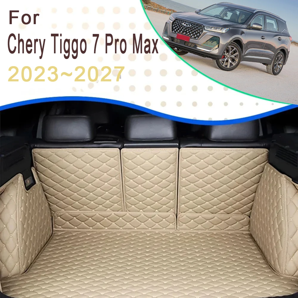 

Car Rear Trunk Mats For Chery Tiggo 7 Pro Max 2023 2024 2025 2026 2027 Waterproof Mats Storage Pads Carpets Auto Accessories