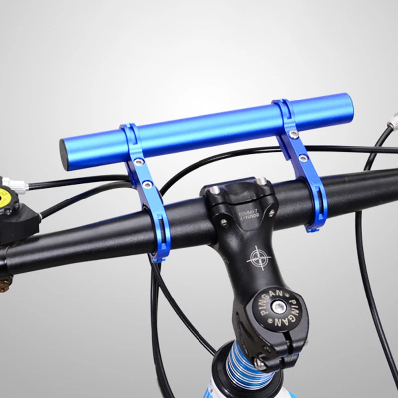 10//20/30cm Bicycle Handlebar Extended Bracket Bike Headlight Mount Bar Computer Holder Lamp Support Rack Alloy Stand