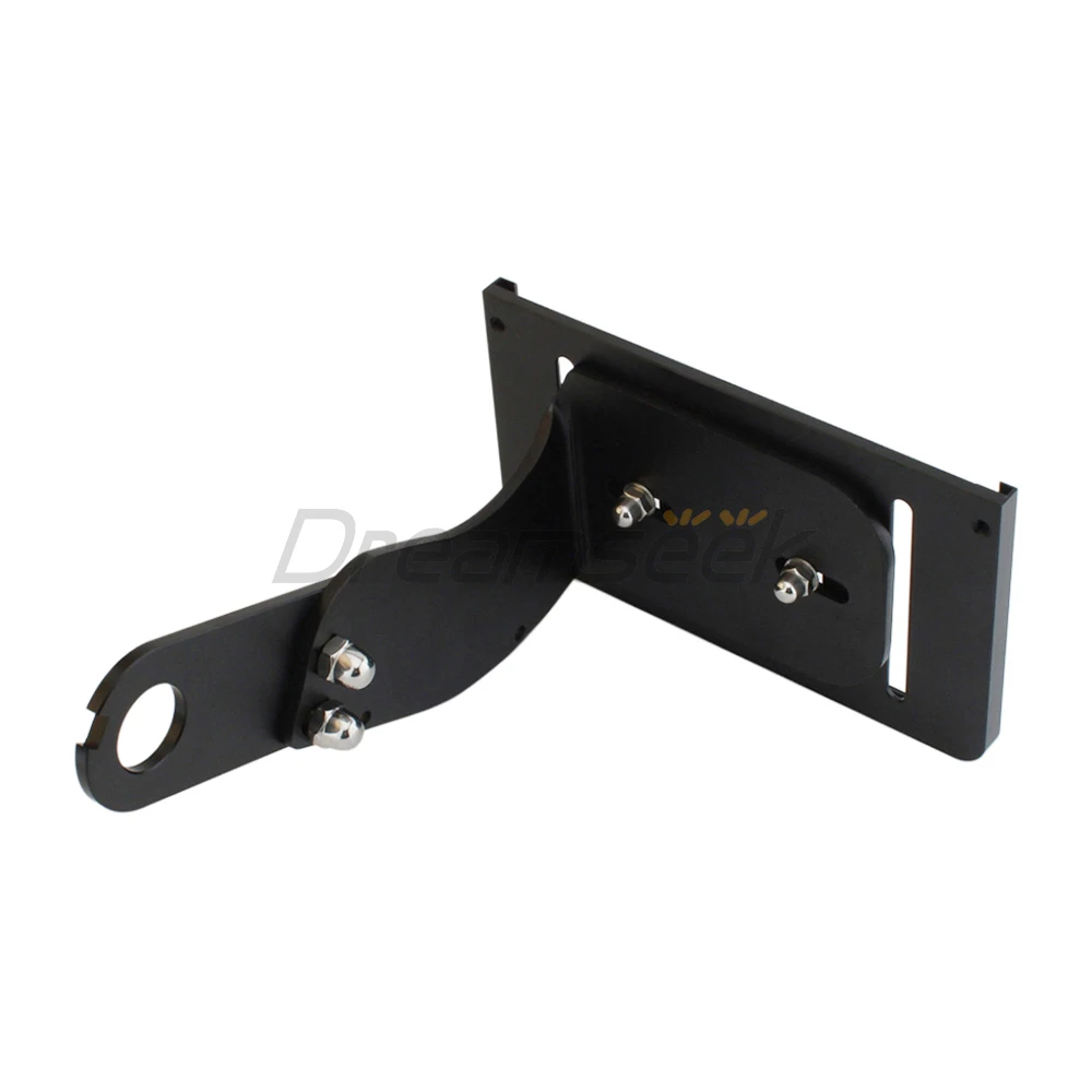 Side Mount License Plate Bracket with Frame Support for Harley Softail 04-17 Sportster 04-25 Motorcycle Rear Relocator Holder