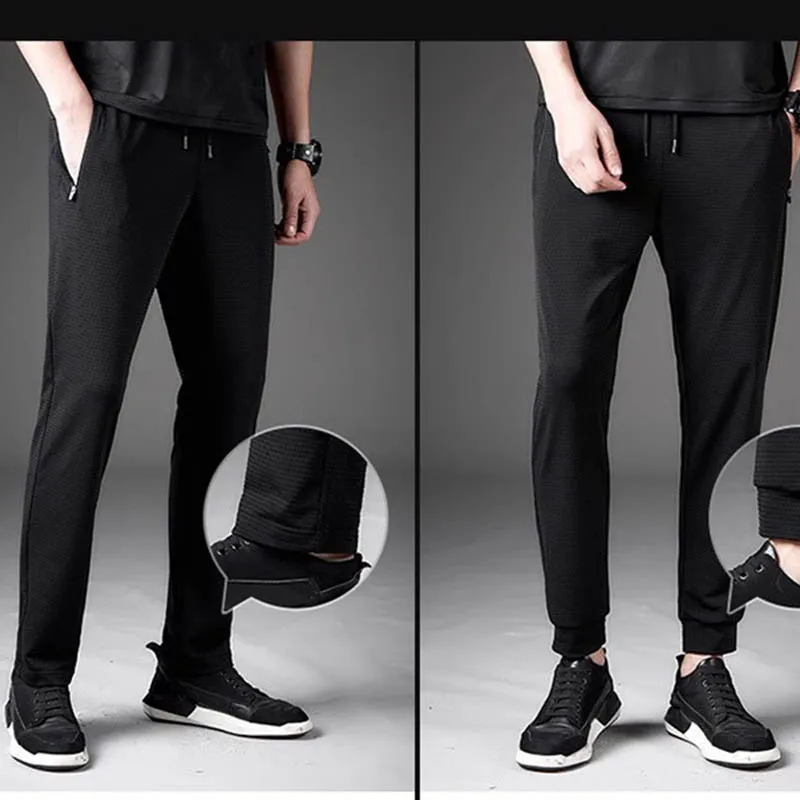 2024 spring/summer casual pants men's loose sweatpants thin fashion trend all matching pants