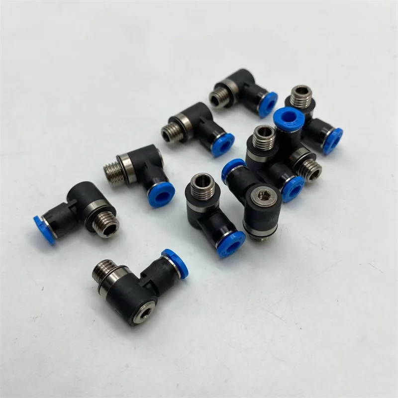 

10PCS L-type quick plug-in threaded joint QSMLV-M7-4-6-I 130832 130833