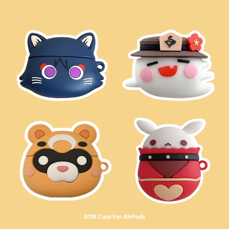 جديد ل AirPods 1 2 3 4 Pro Pro2 لطيف الكرتون حقيبة سماعة الاذن سماعة لاسلكية تعمل بالبلوتوث سماعات سماعة غطاء سماعة الرأس ﻿