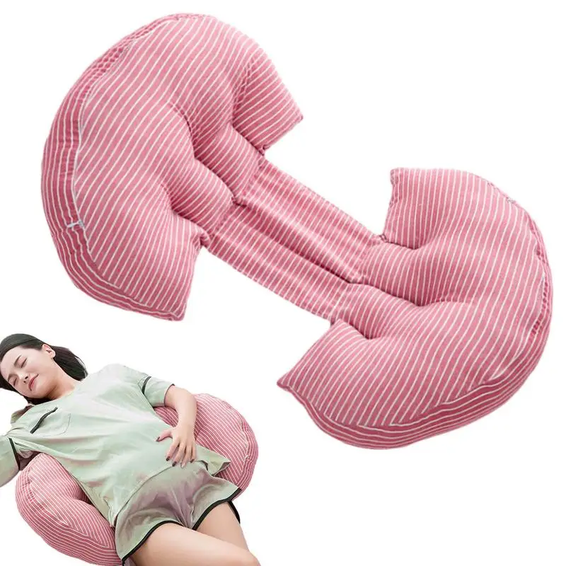 

Women U-Shaped Pillow Stuffed Throw Pillow Waist Support For Pregnancy Elastic Bedding Ergonomic Maternity Pillows For Living