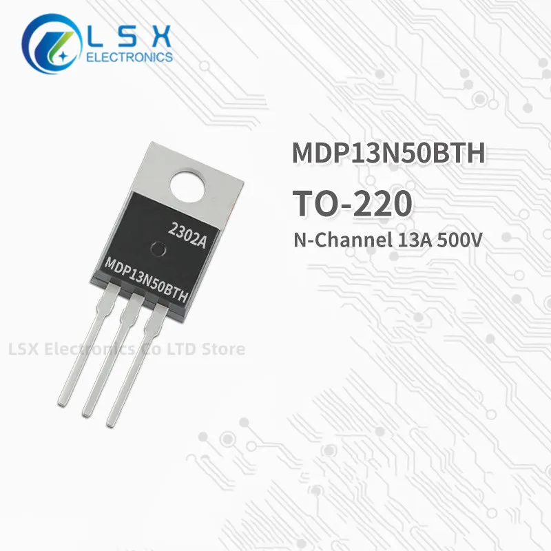 10PCS NEW Original  Factory Direct Sales MDP13N50BTH TO-220 N Channel MOS Field effect transistor 13A 500V