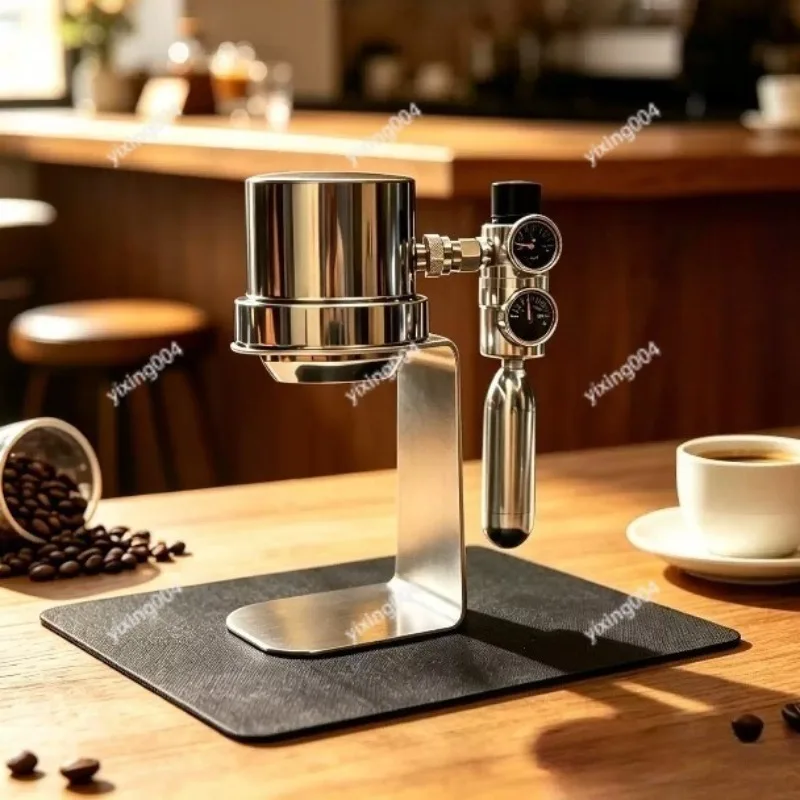 Portable Pneumatic Coffee Maker, Semi-auto Espresso Machine for Outdoor Brewing