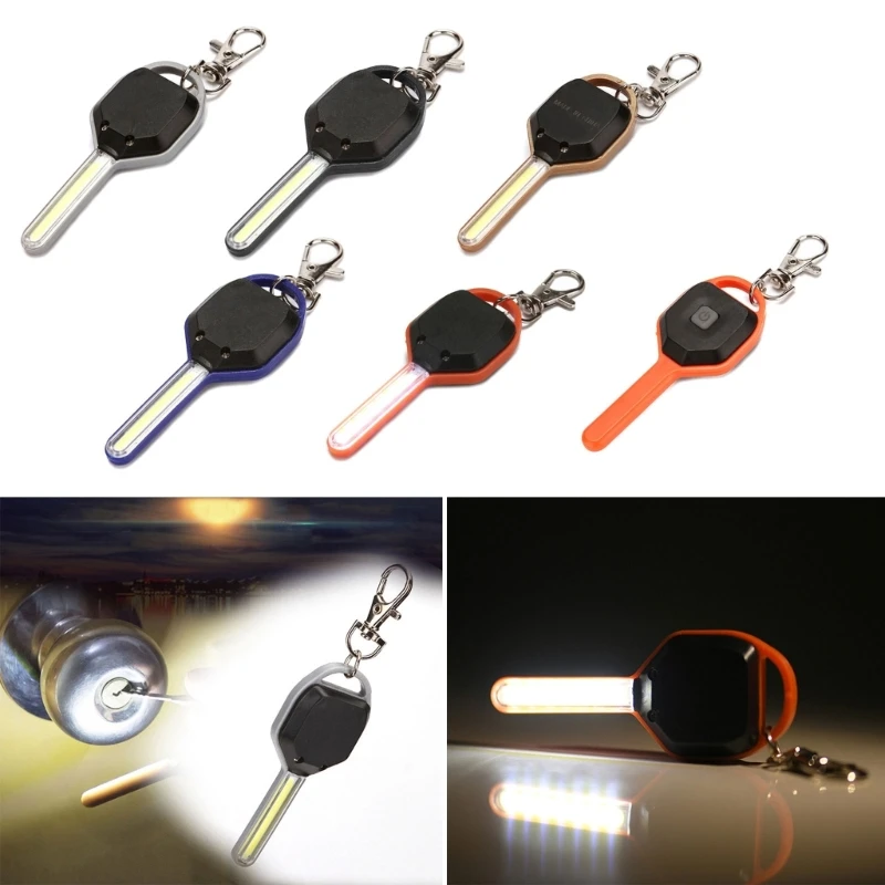 Portable Keys Shaped LED Flashlight Pocket Tiny Light Mini Keychain Flashlight Small LED Keyring Torch Light Durable Dropship