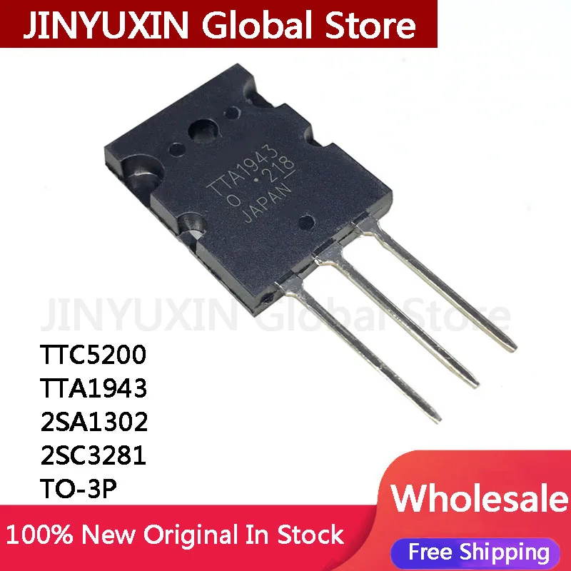 5Pcs New Original TTC5200 TTA1943 2SA1302 2SC3281 TO-3P IC Chip Stock Wholesale