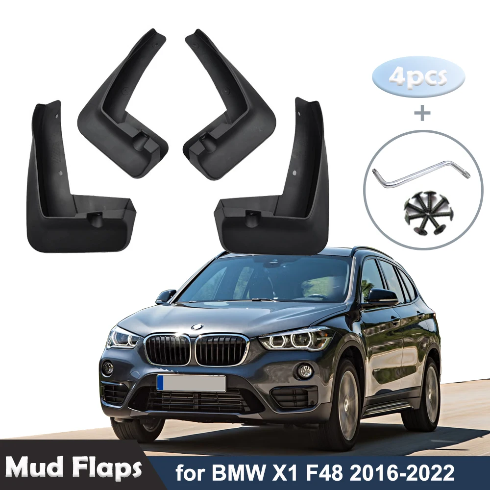 

4PCS Mudflaps Fender Mud Flap Splash Guard Mudguards for BMW X1 F48 2016-2022 Car Wheel Mud Guard Cover Flaps Parts Accessories