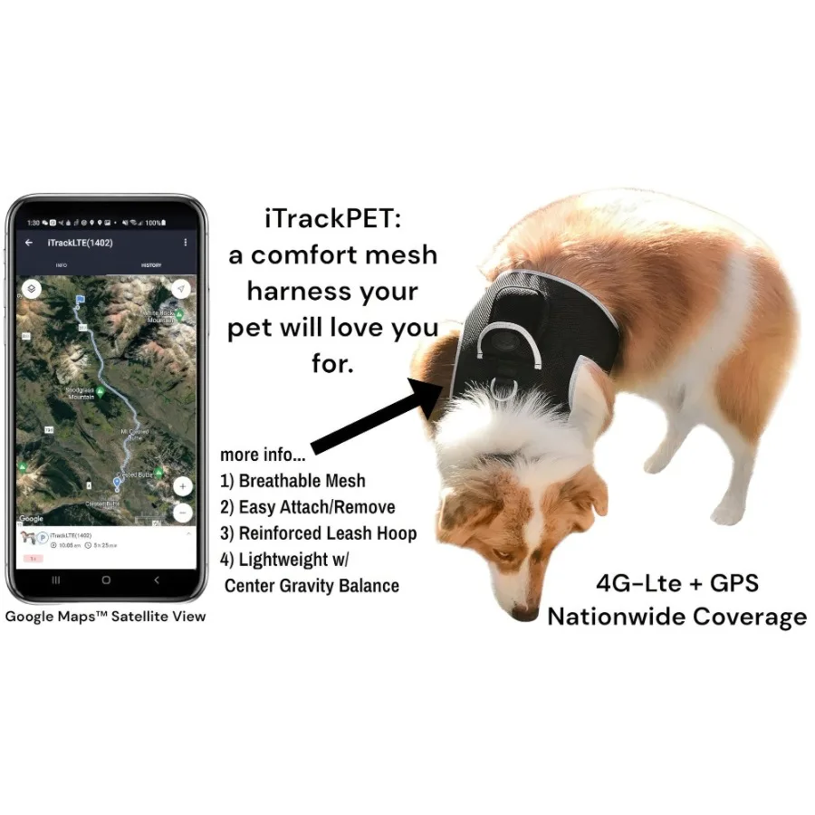 

Long Range Tracking Pet Tracker GSM GPS Tracking Collars for Hunting Dogs Size:XS