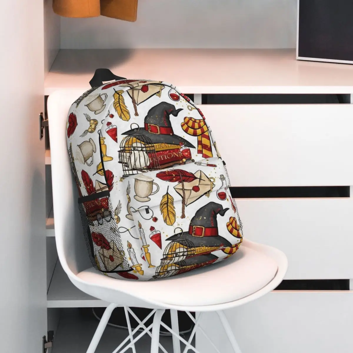 Harry Potter para niñas y niños, mochila para estudiantes de gran capacidad, mochila ligera impermeable de 15 pulgadas