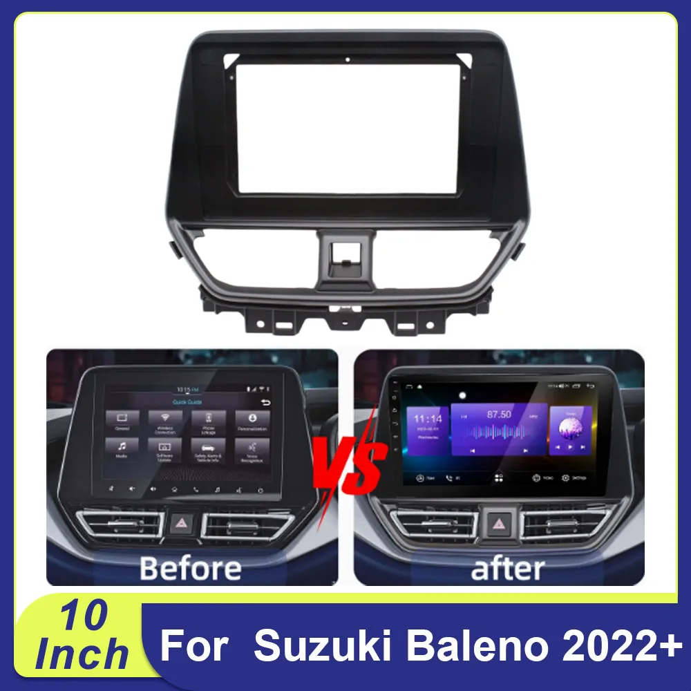 

10-дюймовый 2DIN автомобильный Android-адаптер для Suzuki Baleno 2022+ с рамкой для магнитолы