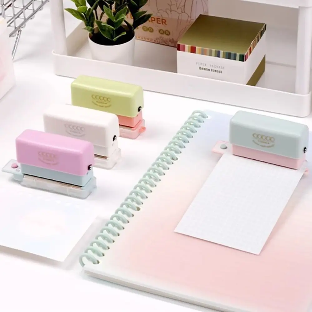 Portable 5-Hole Hole Punching Machine DIY Craft Labor-saving Embosser Loose-leaf Binding Tools Paper Puncher School Office