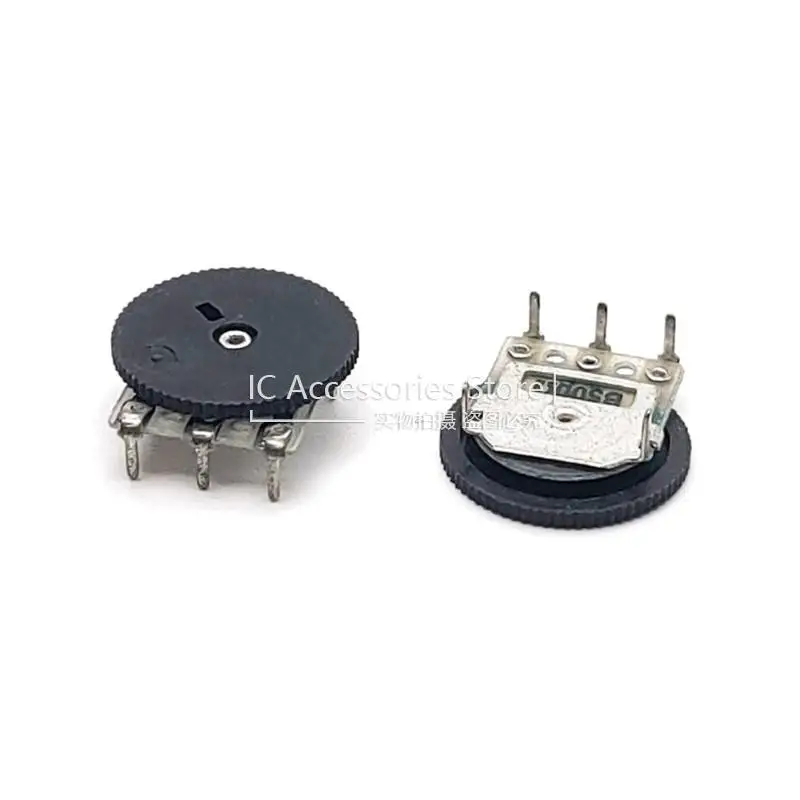 10 Stück Einzel zifferblatt Kegel volumen Rad potentiometer 3-polig 14*1mm b501 b502 b103 b203 b503 500r 5k 10k 20k 50k Durchmesser 14mm