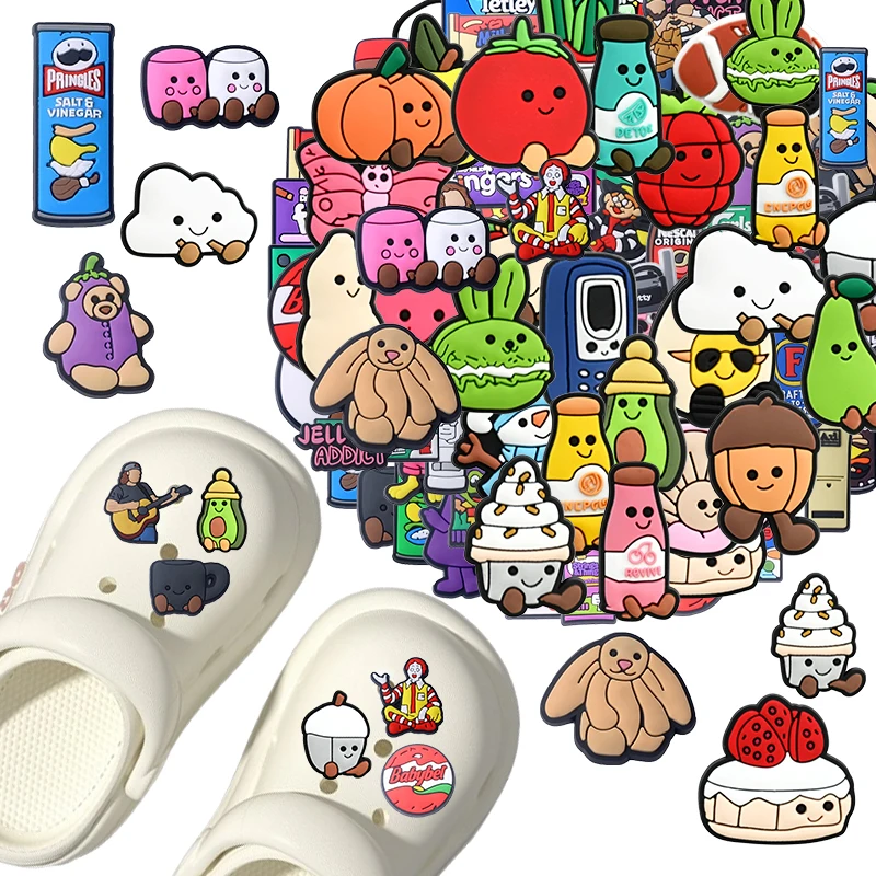 

18-119 шт., милые плюшевые кукольные закуски, подвески для обуви, фантазийные украшения из ПВХ, смешанные высококачественные съемные водонепроницаемые подарки для вечеринок