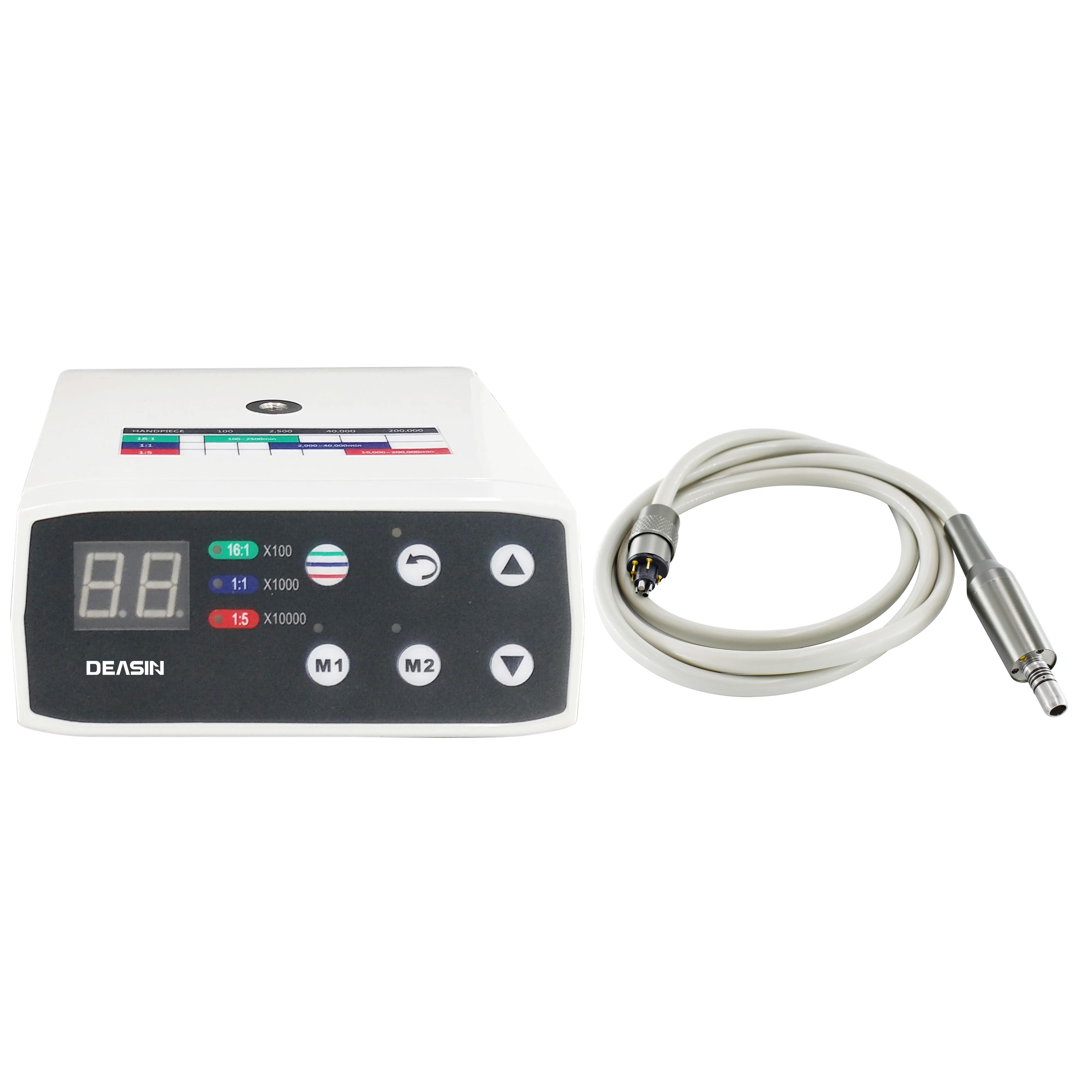 DEASIN 8000A Dental Electric LED Micro Motor Brushless Internal Spray Brushless Electric Micromotor Dentist Low Speed Handpiece
