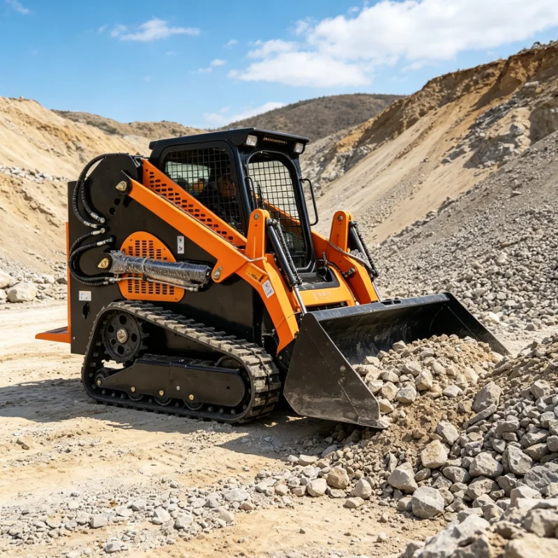 Customized CE Certified Skid Steer Loader Mini Compact Track Crawler Diesel Farm Machine Construction Small Wheel Tractor