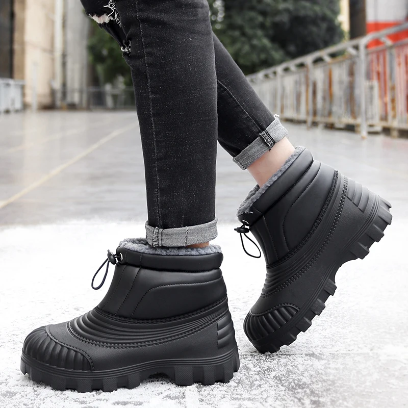 2025 Мужские зимние уличные теплые зимние ботинки, подходящие для зимних активного отдыха, альпинизма и повседневного кемпинга.