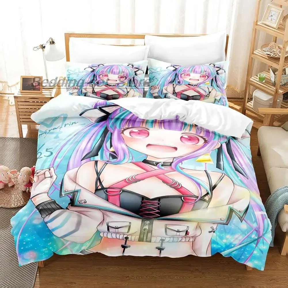 

2022 Nyubara Reona Bedding Set Single Twin Full Queen King Size Bed Set Aldult Kid Bedroom Duvetcover Sets 3D Print Kawaii Anime