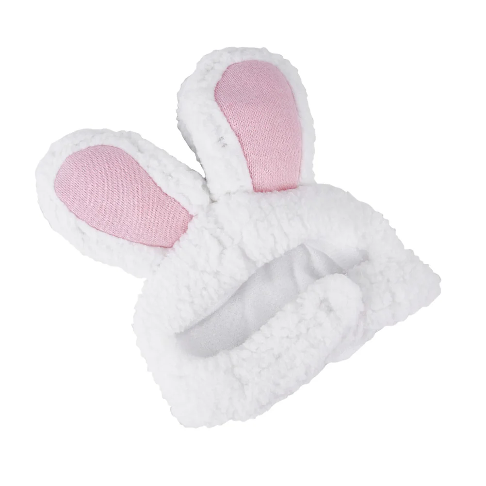 

Warm Pet Headb Rabbit Ears Headpiece Hair Hoops White Costume Accessory for Cat Dog Photo Shoot Party Christmas Gift