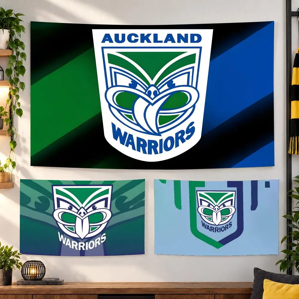 New Zealand Auckland Warriors Tapestry Wall Hanging, Suitable For Living Room, Bedroom, Study, Party Home Decor Gift