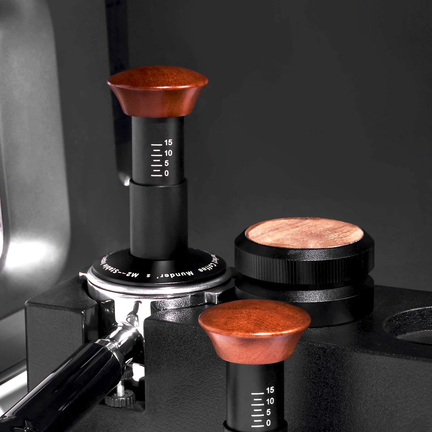 

BANLEE Constant Pressure Espresso Coffee Tamper with Wooden Handle Barista Tools Stable Force Impact 51mm 53mm 58mm New Design