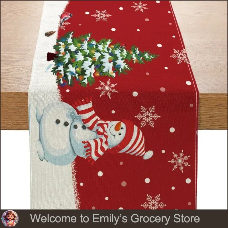 

Christmas Table Runner Merry Christmas Decoration for Home Xmas Party Decor 2025 Navidad Notal Noel Ornament Happy New Year 2026