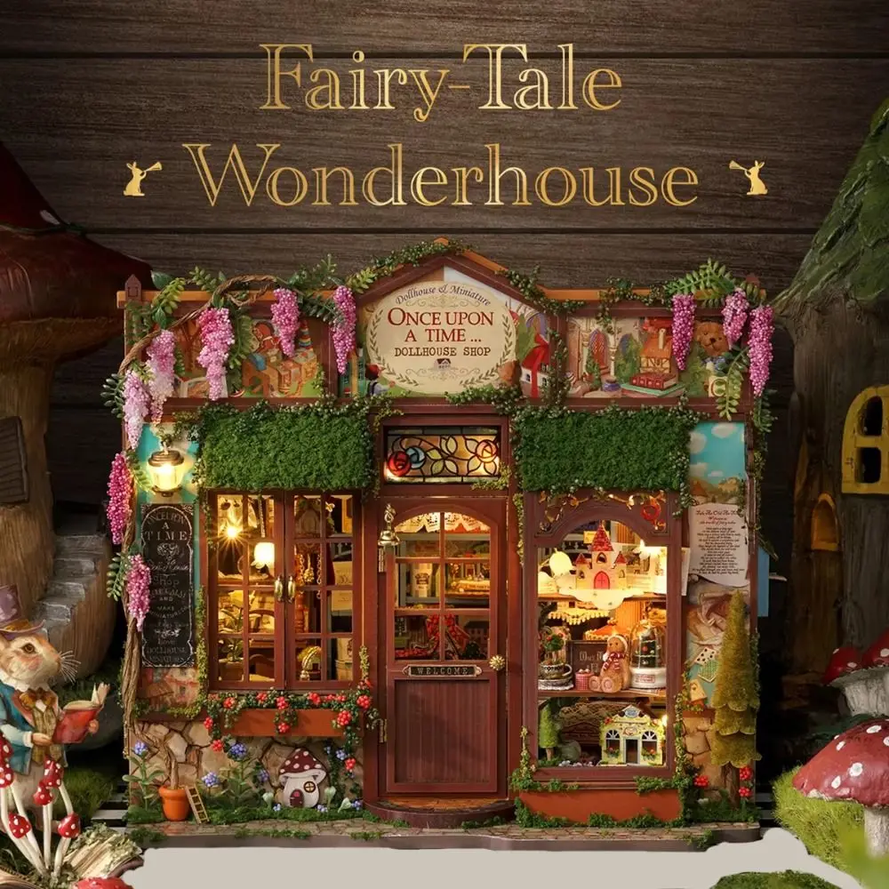 3D Puzzle Assembly Fairy Tale Kingdom Rare House Wooden DIY Micro House Crafts Handmade Building Model Room Bedroom Decoration