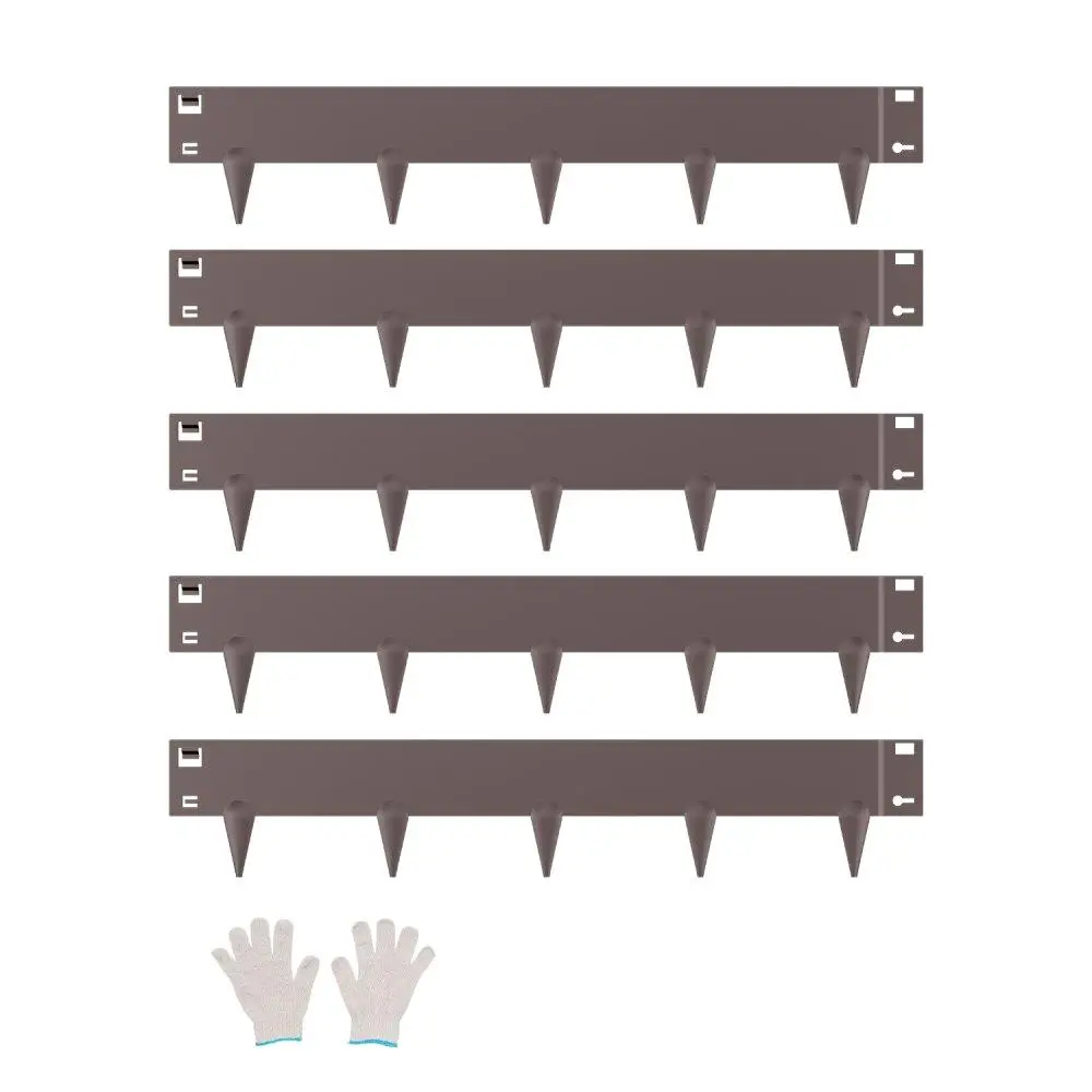 

Rustproof Steel Landscape Edging 39x4 Inch Brown Garden Border Pack of 5 Durable Outdoor Design