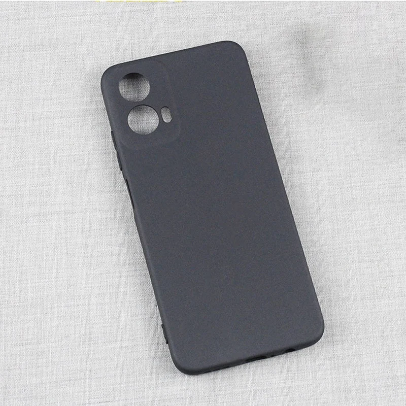 Dla Motorola Moto G24 Power Case Black Matte Soft Silicon Back Cover Dla Moto G24 G34 5G Cases Full Protective Shell Bumper