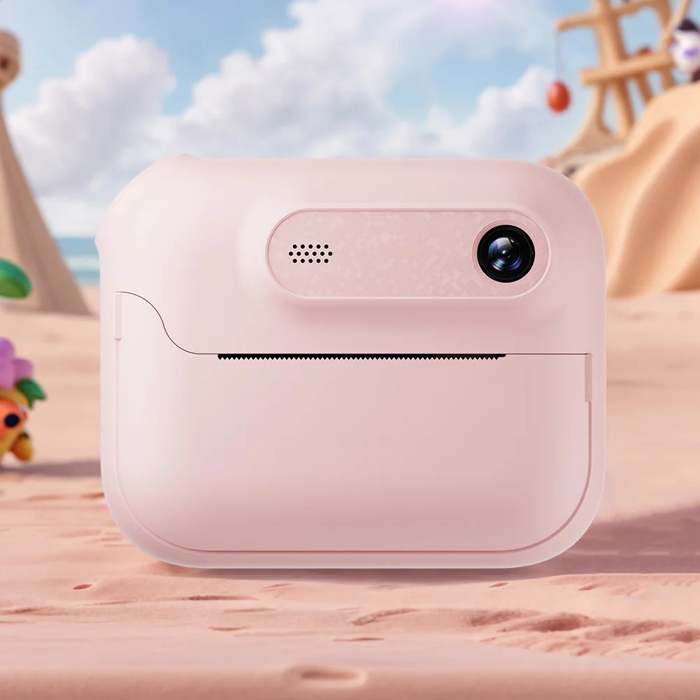 Câmera de impressão instantânea câmera de vídeo digital 1080p mini câmera de impressão térmica suporte 17 idiomas impressora de câmera infantil por 5-13 anos