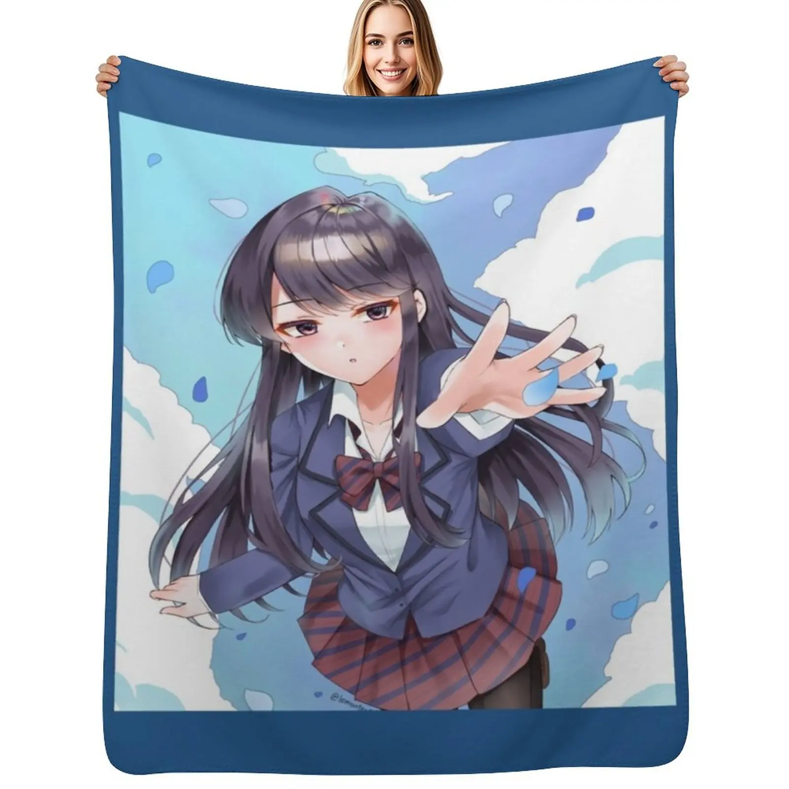 

Komi-san wa Comyushou desu., Komi Shouko Throw Blanket Bed Luxury St Hairy Fashion Sofas Blankets