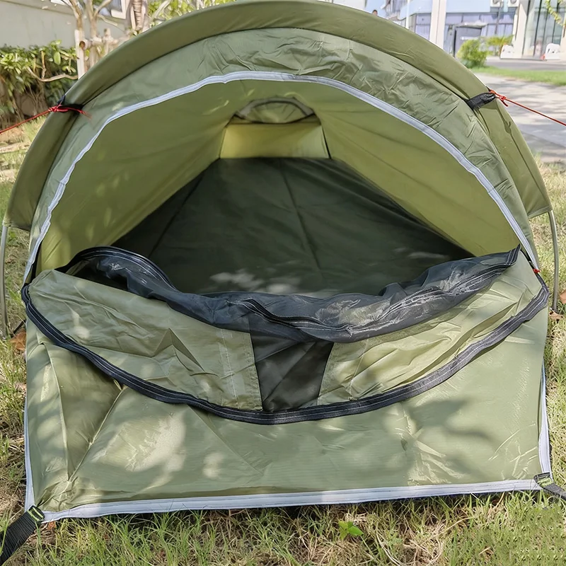 Campingzelt für 1 Person, Ultraleichtes Einzelnetz-Bivy-Zelt, Wasserdichtes Schlafzelt für Camping, Wandern und Backpacking – Detail 21