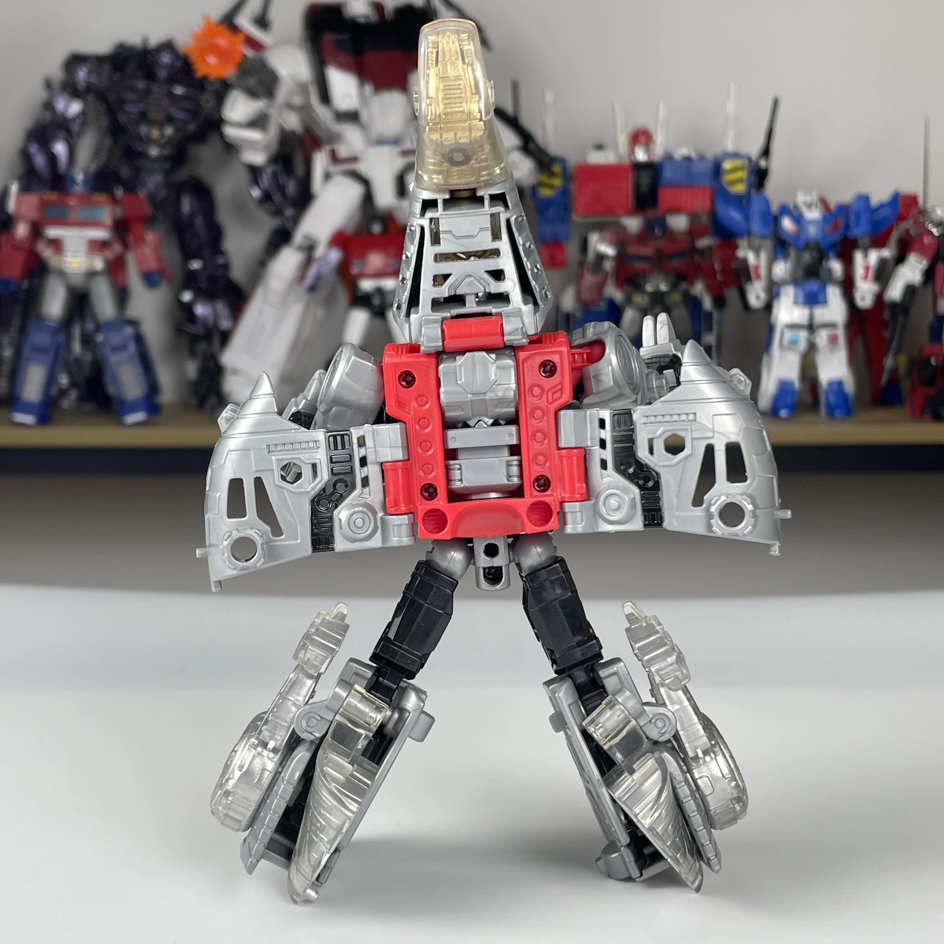 Bpf04 5 em 1 17cm brinquedo de transformação g1 dinoking volcanicus grimlock escória lama snarl swoop dinobots figura de ação modelo abs