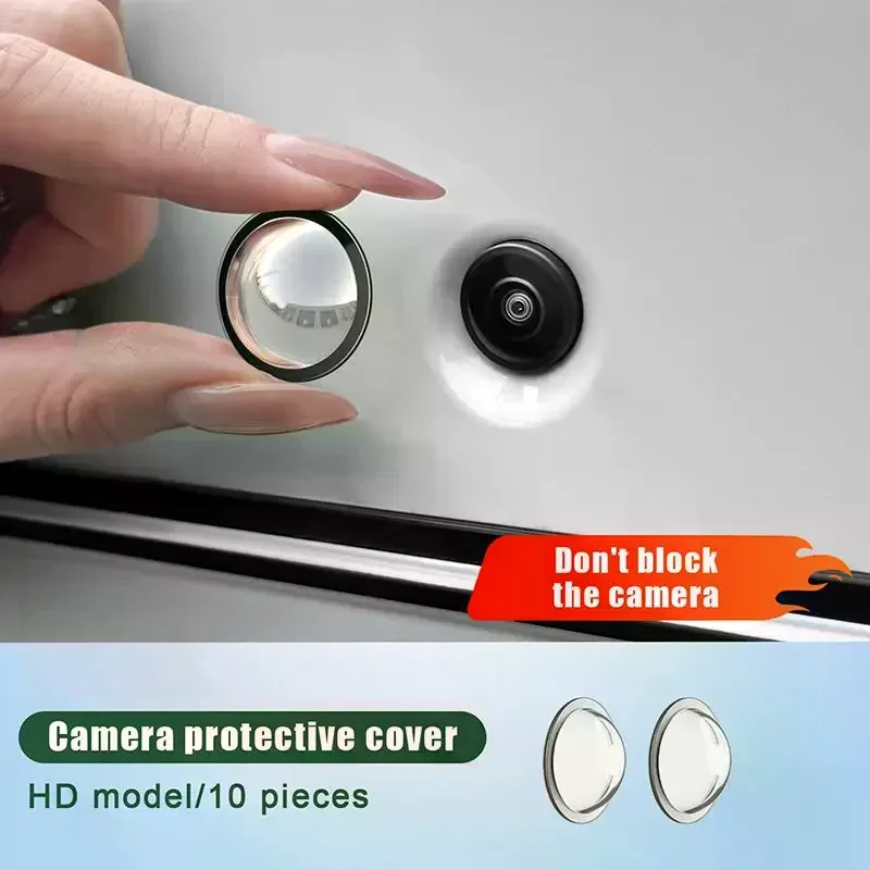 10PCS Universal Car Camera Lens Protector Rear View Backup Camera Cover 360° Camera Protection Anti Waterproof