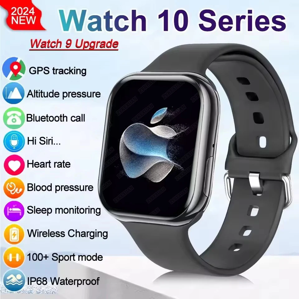 Reloj Inteligente GPS para Mujer, Serie Ultra 9, Reloj Inteligente NFC para Hombre, Llamadas por BT, Resistente al Agua IP68, Relojes Inalámbricos con Carga, Reloj 9 Actualizado IW10