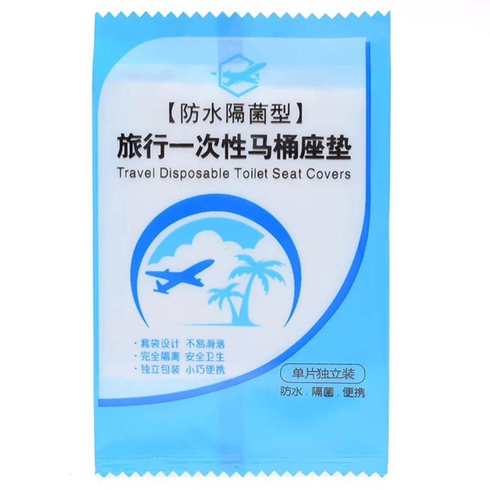 แผ่นฝาชักโครกอนามัยสำหรับใช้ในห้องน้ำแผ่นฝาชักโครกแบบใช้แล้วทิ้งปลอดภัยต่อกันน้ำสำหรับการเดินทางกันน้ำแบบพกพา