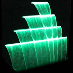 LED Waterfall Descent Fountain Light 900mm Length 12W AC110-265V Swimming Pool Cascade Decorative Wall Hanging Fountain Spillway