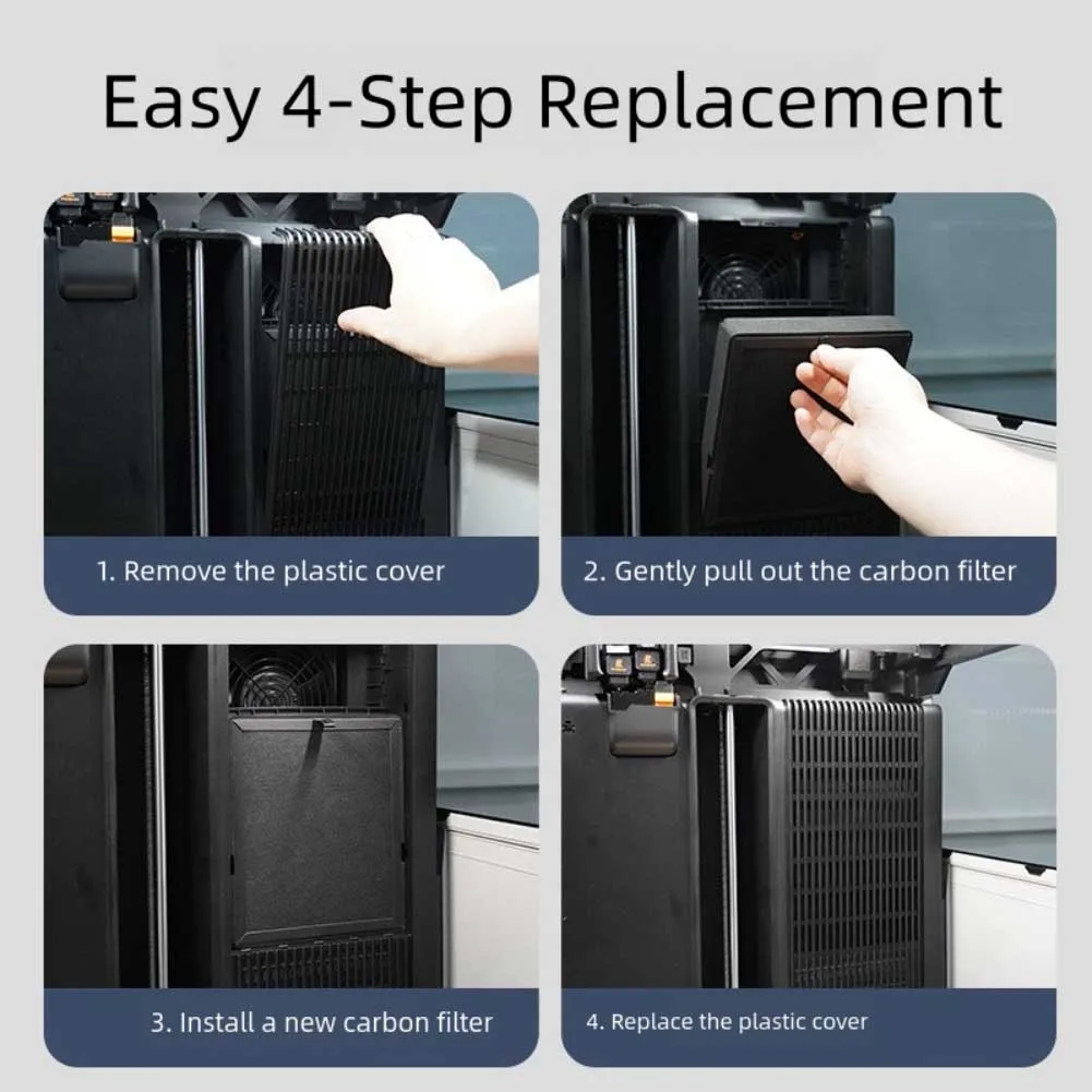 Activated Carbon Air Filter Replacement for Bambu Lab for h2d For 3D Printer Accessories Efficient Particle Filtration