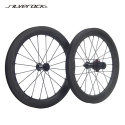 SILVEROCK SR38C Carbon Wheel 16 inch 349 1 3/8 V Brake High Rim Wheelset Caliper 11 Speed for K3 GUST Zephyr Folding Bike